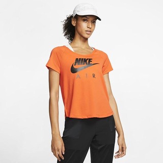 Top Nike Maneca Scurta Running Dama Portocalii Negrii | ZTYB-78132